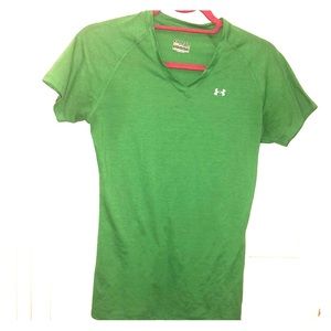 Under Armor Loose Fit Athletic Tee-Green, Small